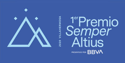 Logo 1er Premio semper Altius colaboracion con Bancomer BBVA